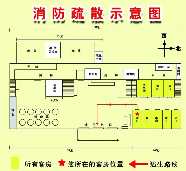 消防疏散示意圖